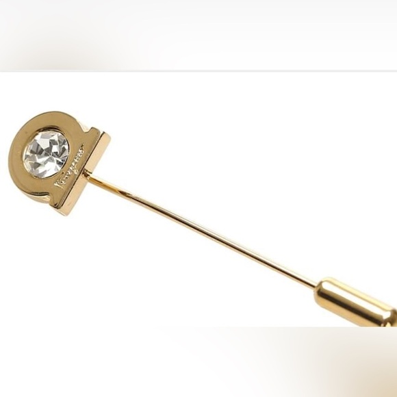 Ferragamo Crystal Lapel Pin - Picture 2 of 4
